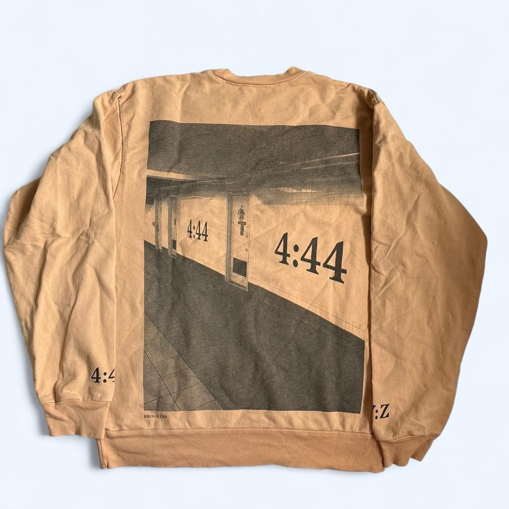 JAY-Z 4:44 Tan Crewneck Sweater, Size Small